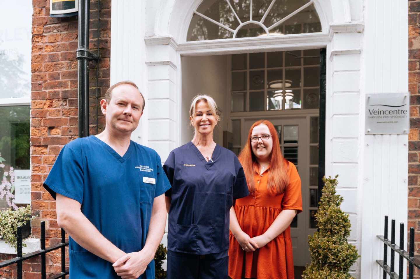 Members of our fantastic team at Veincentre Leeds, our varicose vein and thread vein treatment centre in Leeds