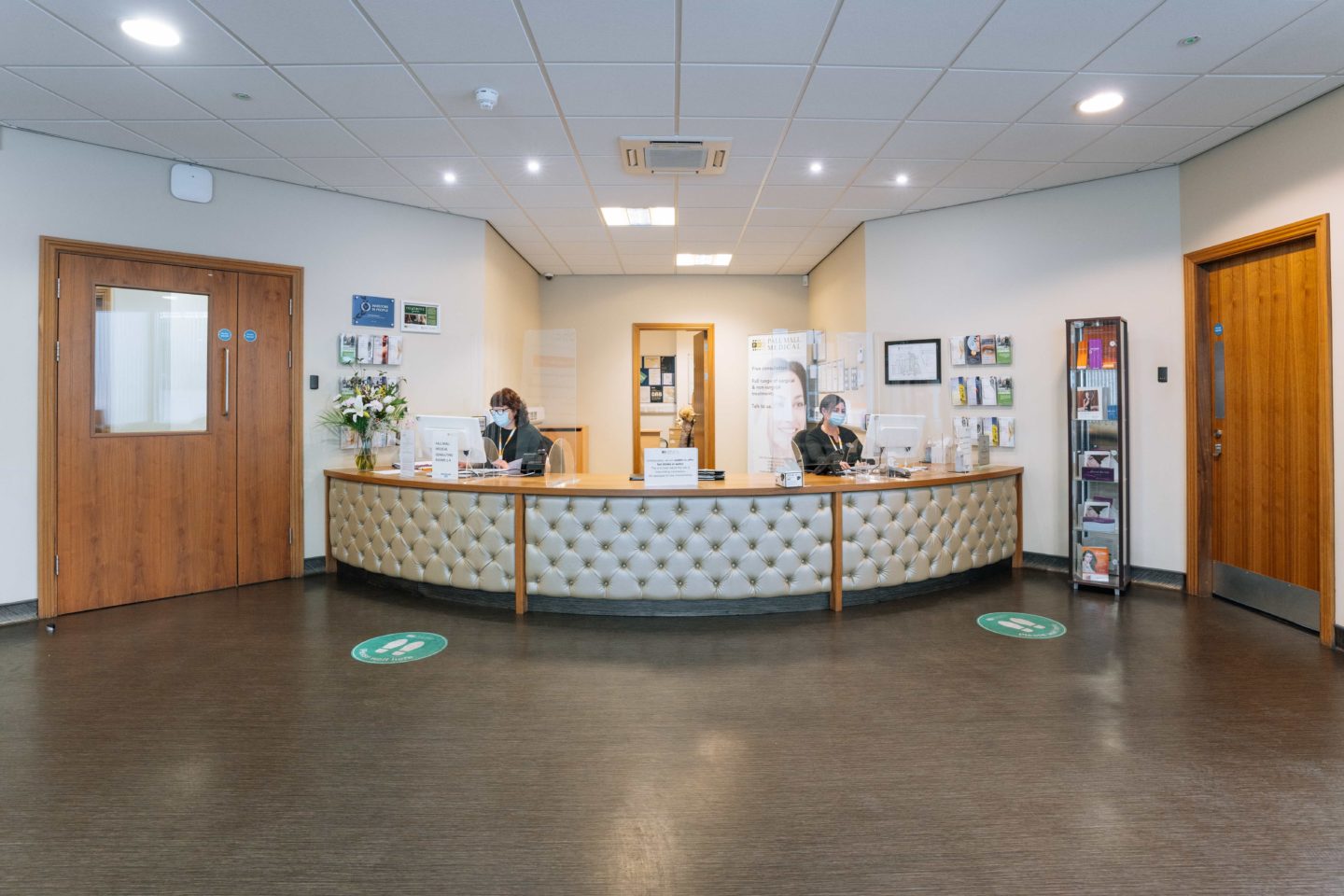 Reception area at Veincentre Liverpool, our varicose vein and thread vein treatment centre in Liverpool