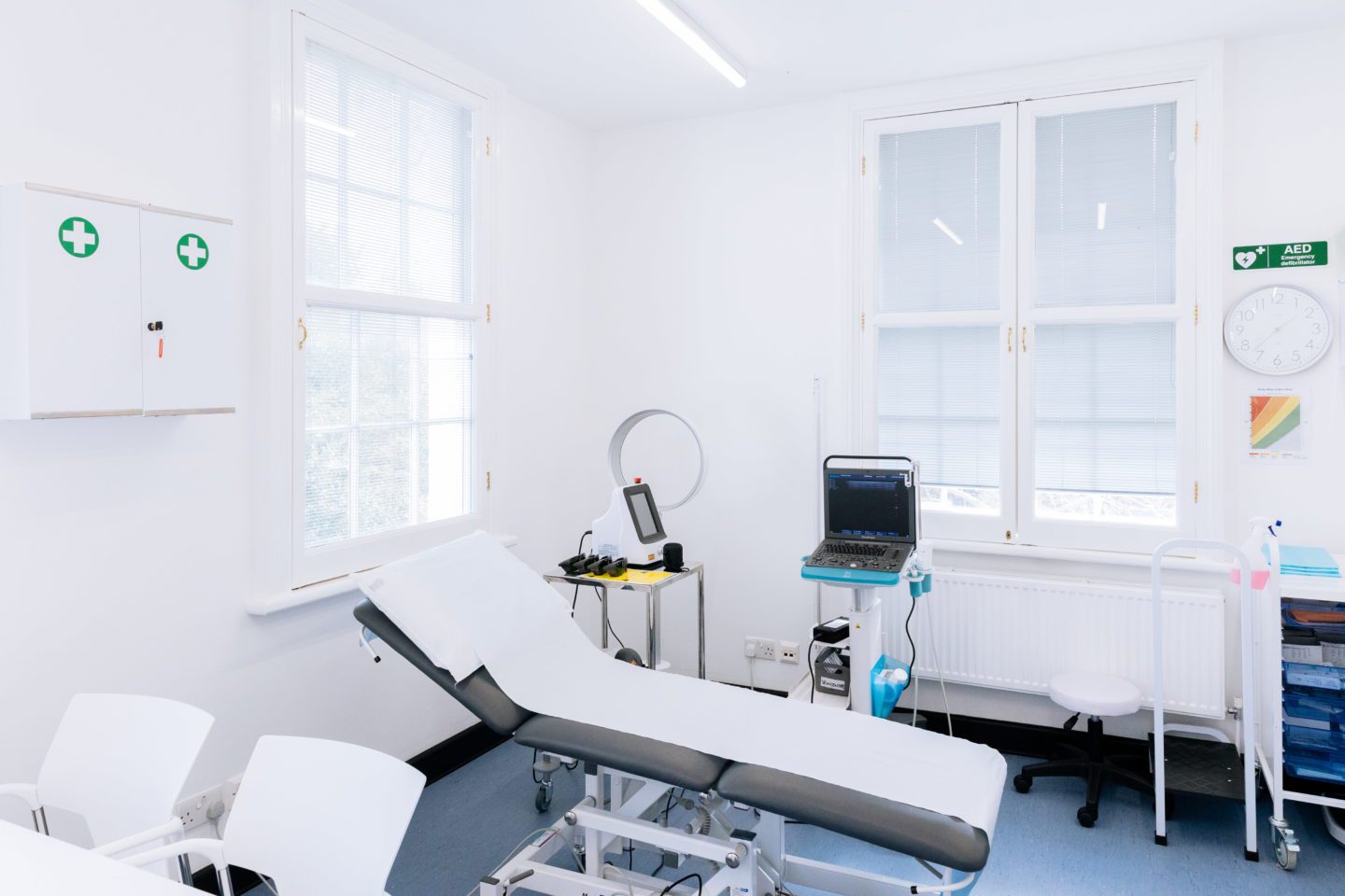 Interior of Veincentre Birmingham, our varicose vein and thread vein treatment centre in Birmingham